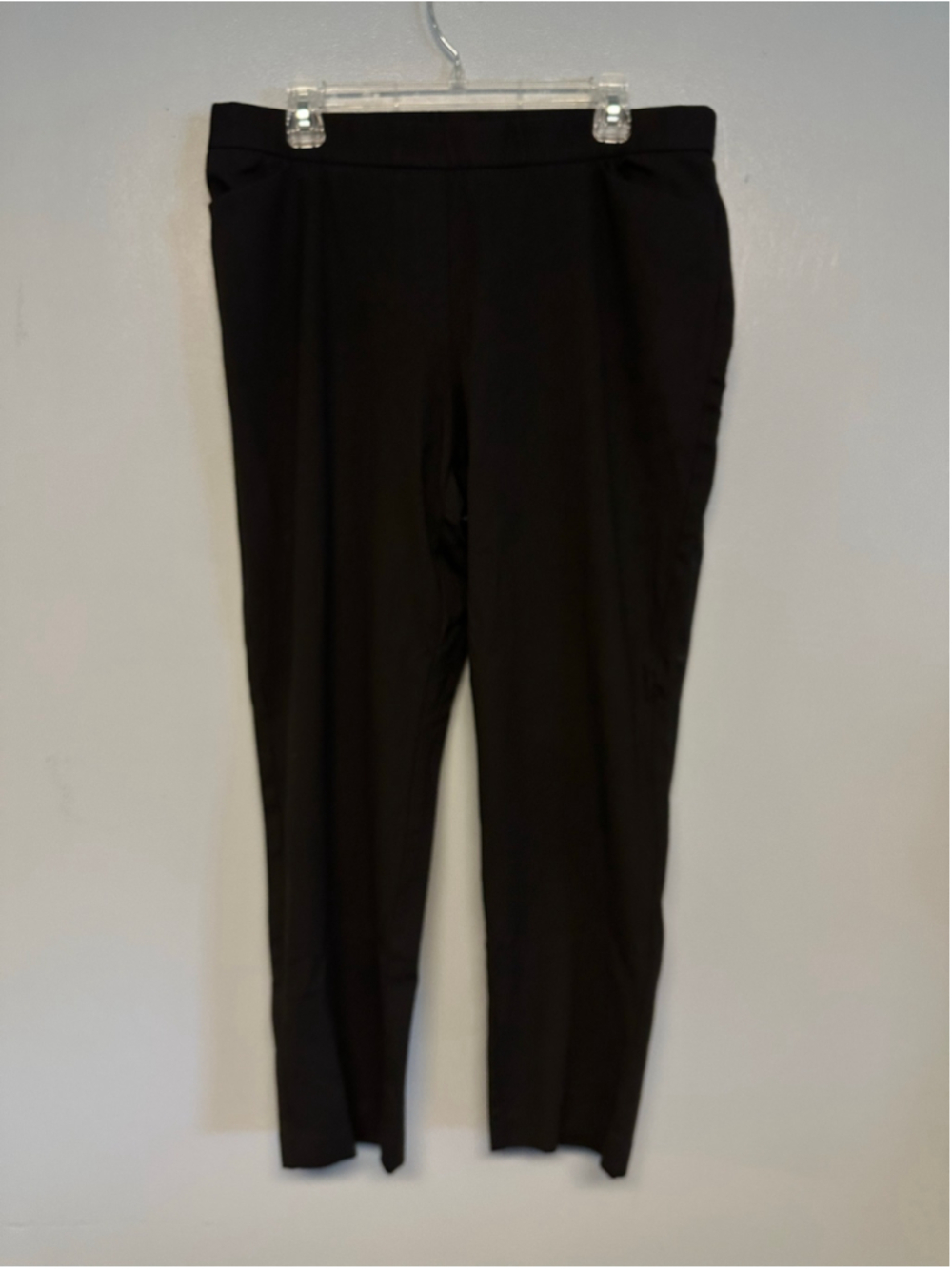 J. Jill Ponte Slim Leg Pants Pull on Pants Size Large 34” Waist Dark Brown